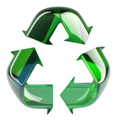 Fototapeta premium PNG Icon Recycle grass white background recycling.