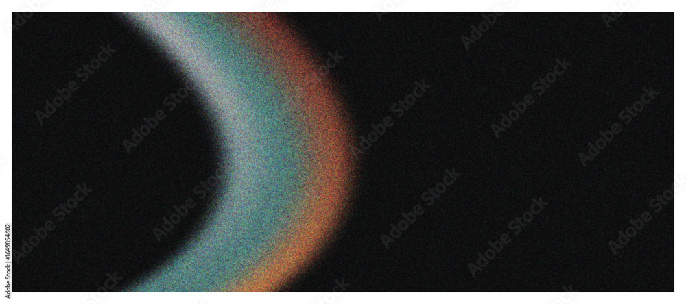 Poster blurred cross with orange and blue gradient on dark background for digital projects