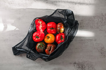 Heirloom Tomatoes in Mesh Bag