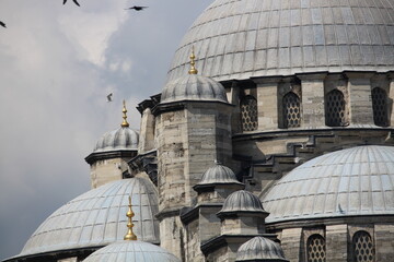 Blue Mosque Domes in Istanbul, Turkey