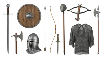 medieval knight with sword