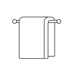 Zero waste, Using a towel instead of a napkin illustration in a minimalistic style on transparent background