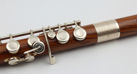 Fototapeta premium flute on black background