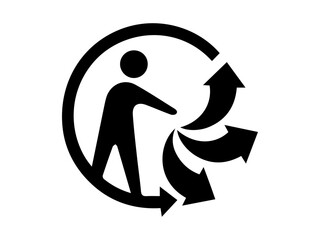 Triman sign illustration