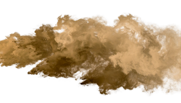 Dust PNG, Realistic Particle Cloud, Transparent Background, Atmospheric and Cleaning Concept Element
