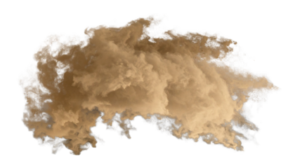 Dust PNG, Realistic Particle Cloud, Transparent Background, Atmospheric and Cleaning Concept Element