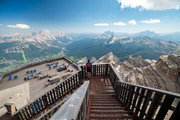 Tofana di Mezzo - Dolomites - (3244m) View from the summit.	