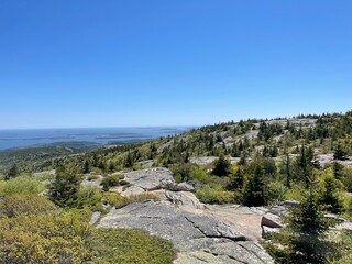 mountain landscape with blue sky
