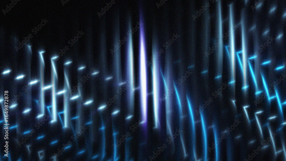 Poster 4k abstract line background. digital blue background line waves with grain effect. futuristic backgr