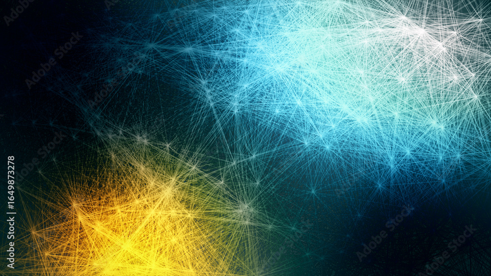 Poster abstract futuristic animation colorful neon lines are moving. creative graphic backdrop and motion b
