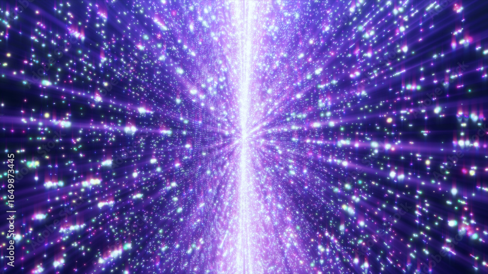 Aufkleber shining abstract background with flickering particles in glittering line with bokeh effect.