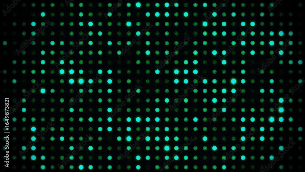 Poster halftone dot background. abstract halftone dots pattern with green dot and black background. halfton