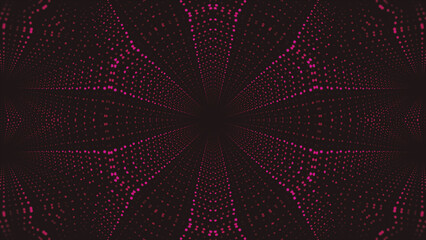 Red color psychedelic vj. Kaleidoscope projection background. High quality 4k footage