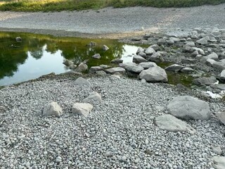 Bach, Bachlauf, stream, brook, Fluss, Steine, Kies, Sand, Strömung, Natur, Germany, Thunderstorm, Rhine, river, stones, gravel, sand, current, nature, landscape, waves, water, lake, Panorama, Relax