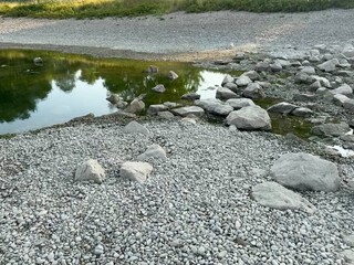 Bach, Bachlauf, stream, brook, Fluss, Steine, Kies, Sand, Strömung, Natur, Germany, Thunderstorm, Rhine, river, stones, gravel, sand, current, nature, landscape, waves, water, lake, Panorama, Relax