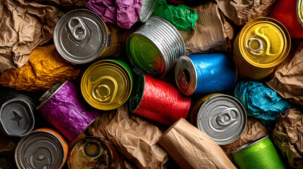 Colorful spools of cotton thread for sewing and embroidery are arranged neatly on a tailor's table