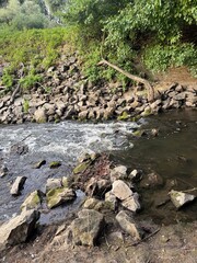 Bach, Bachlauf, stream, brook, Fluss, Steine, Kies, Sand, Strömung, Natur, Germany, Thunderstorm, Rhine, river, stones, gravel, sand, current, nature, landscape, waves, water, lake, Panorama, Relax