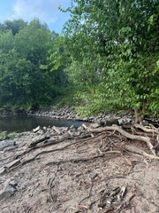 Rhein, Fluss, Steine, Kies, Sand, Strömung, Natur, Germany, Thunderstorm, Rhine, river, stones, gravel, sand, current, nature, landscape, waves, water, lake, Panorama, Relaxation, blue