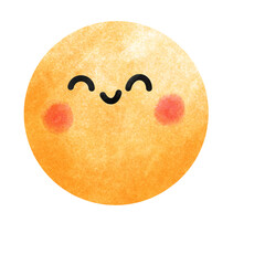 a slice of orange on white background