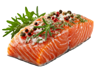 Kitchen culinary close-up preparing fresh salmon fillet photography