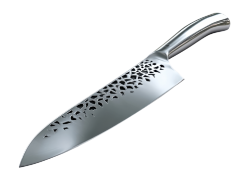Slicing culinary masterpiece kitchen knife stainless steel close-up