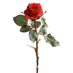 Single crimson rose on dark background (1)