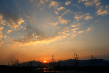 朝の風景、