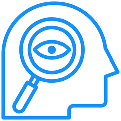 observation icon isolated on white background. Vector illustration icon knowledge and learning and other business
