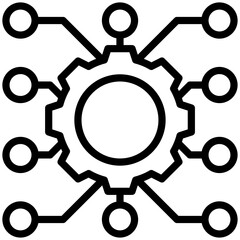 algorithm icon isolated on white background. vector illustration icon for data Science technology and other business