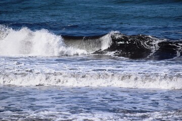 Obraz premium 日本海の荒波 山形県庄内海岸