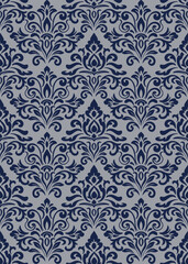 Vector damask seamless pattern with Ornamental Motifs. Vector design for Wallpaper, Fabric, Branding, Packaging, Invitations, Wedding, Home Decor Design