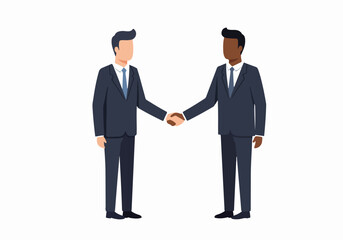 Diverse Businessmen Handshake: Professional Agreement and Partnership