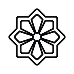 Islamic Hexagon icon design template