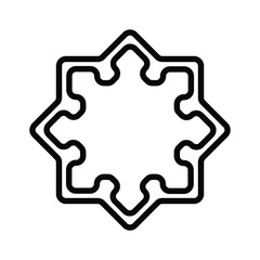 Islamic Hexagon icon design template