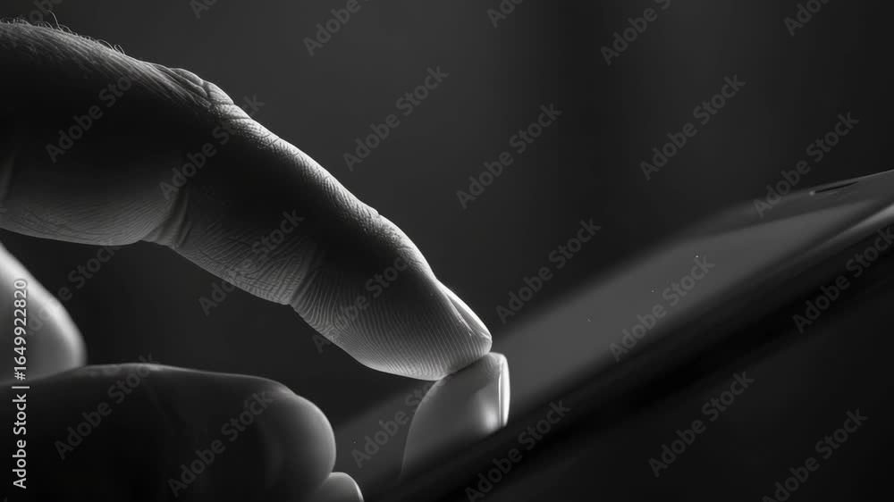 Poster hands holding a mobile phone, texting and using the keypad to send messages.