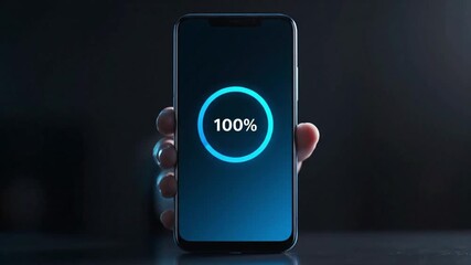 Fully Charged: Smartphone Battery at 100%
