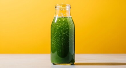 Refreshing green juice for healthy lifestyle advertising, detox programs, and wellness blogs.  Perfect for health food campaigns, diet plans and nutrition guides.