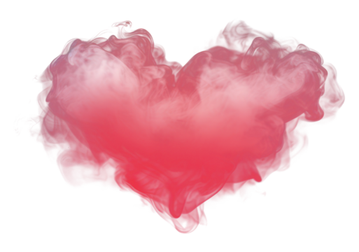 PNG Red pastel heart smoke black background darkness.