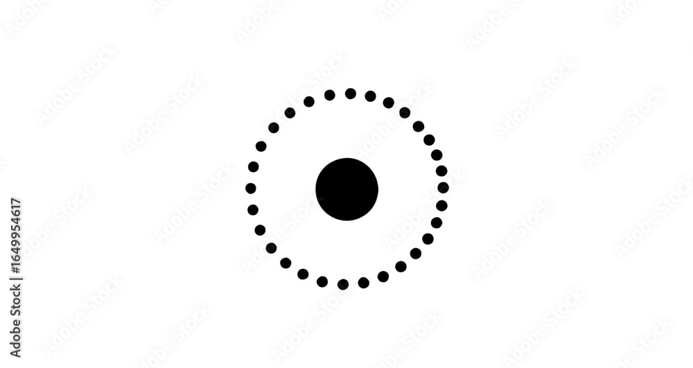 Aufkleber object abstract dotted oval shape vector illustration design element for graphic design projects and