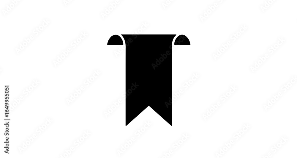 Poster object download high quality black bookmark icon vector illustration for web design and graphic desi