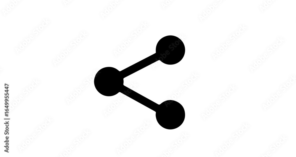 Aufkleber object share icon vector illustration for social media sharing and connection symbol for network and
