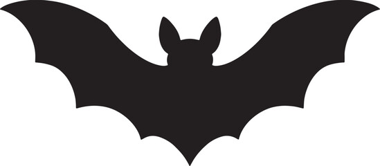 Flying Bat Silhouette Vector