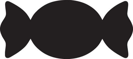Wrapped Candy Silhouette Icon