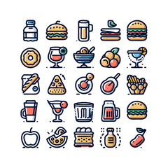 Food & Drinks Icons set