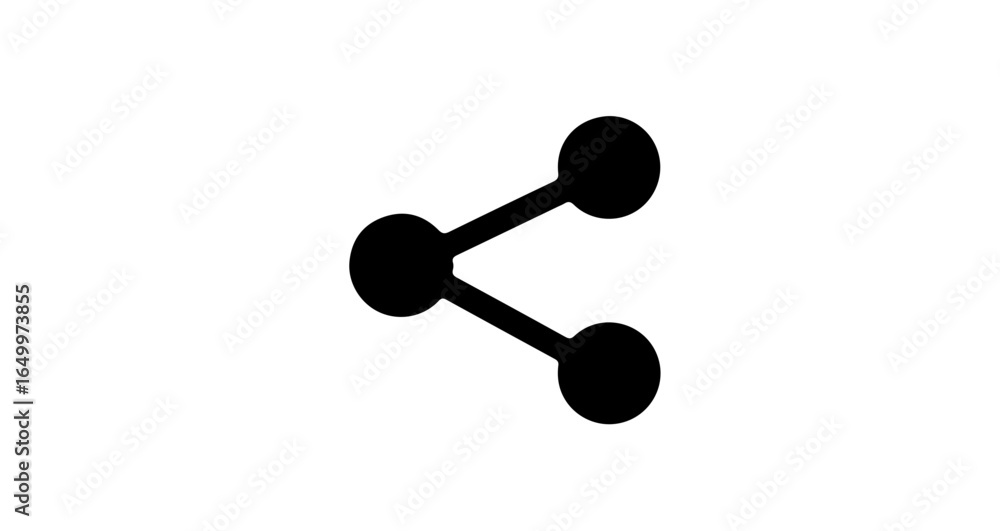 Fototapete object share icon vector illustration for social media and network connection simple design for web 