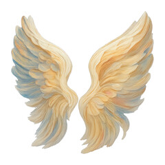 Fototapeta premium PNG Elegant angelic wings illustration.