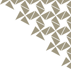 Abstract geometric corner decoration with a modern style
