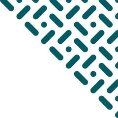 Abstract geometric corner decoration with a modern style