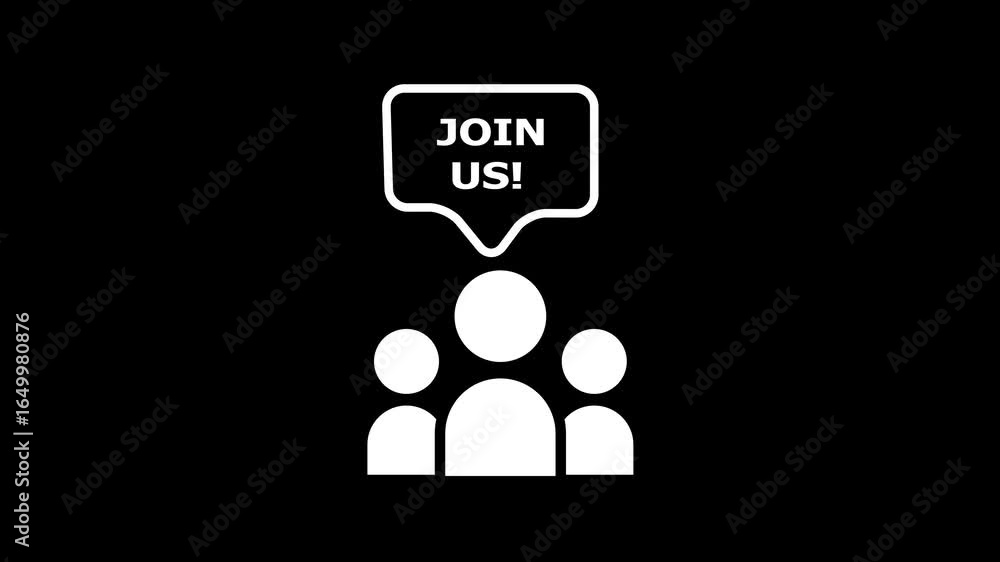 Poster glowing neon communication icons isolated . discussion, speech bubble icon animation . business meti