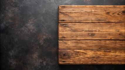 Surface of the old brown wood texture. Old dark textured wooden background. Top view.